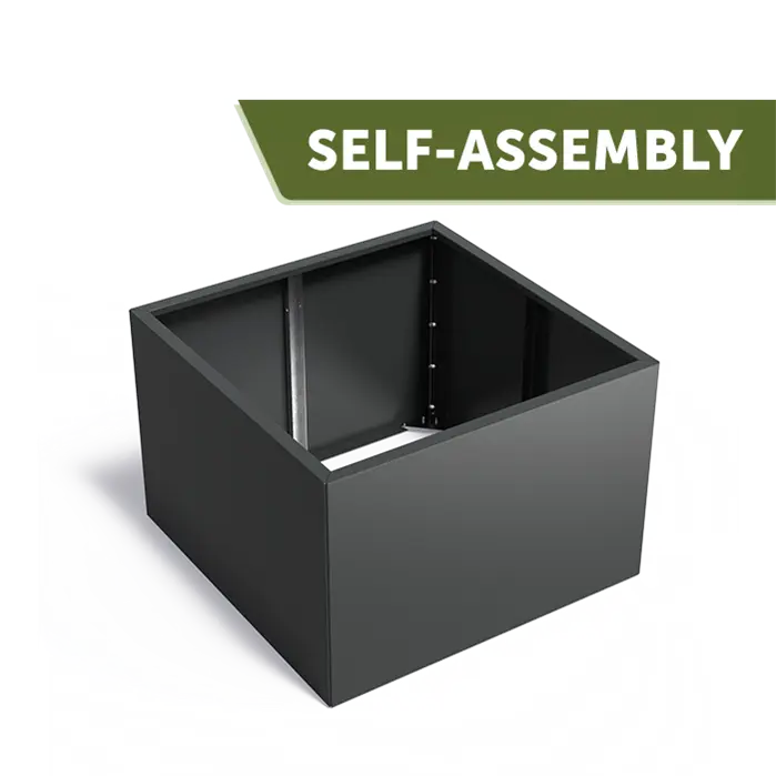 Plantenbak CARREZ Connect – gecoat staal 120 x 120 x 80