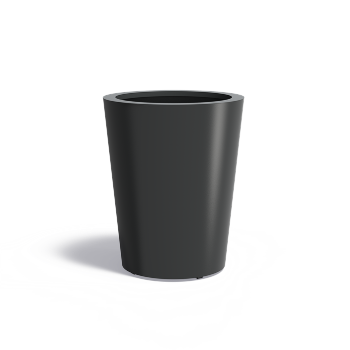 CONIC conische aluminium plantenbak ø80x100 cm met bodem