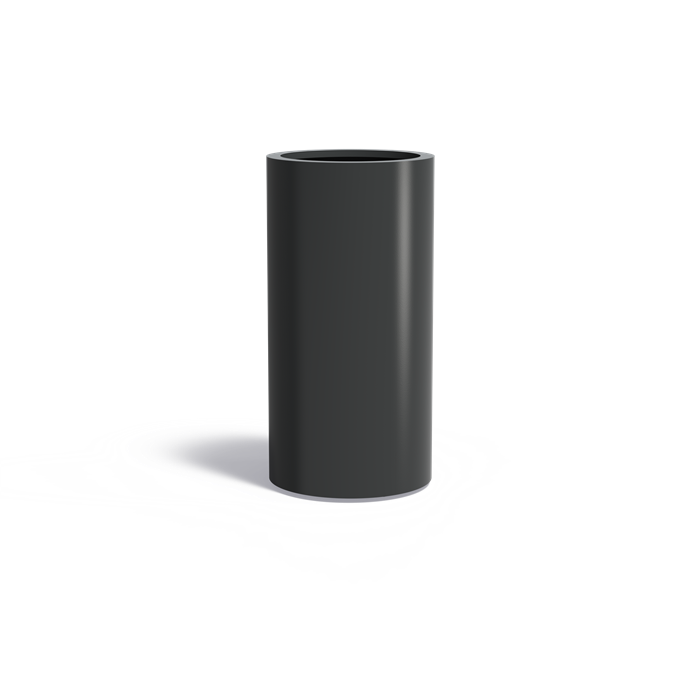 CIRCUM ronde aluminium plantenbak ø60x120 cm met bodem