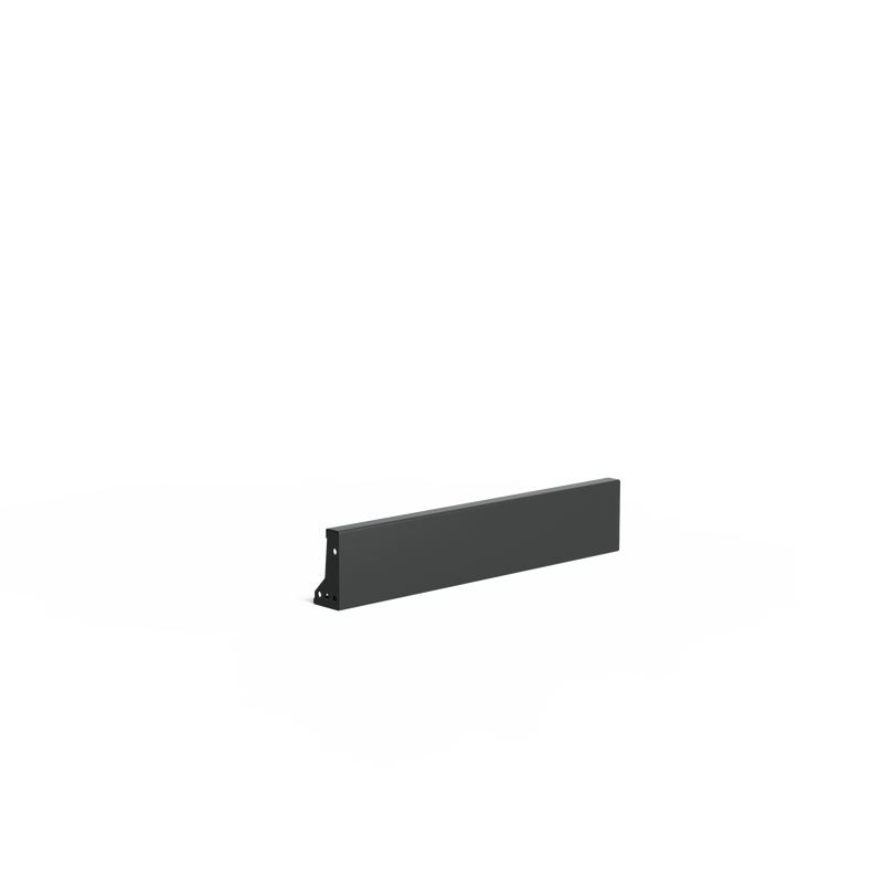 Stahl-Stützwand pulverbeschichtet – Gerade | 100 × 10 × 20 cm