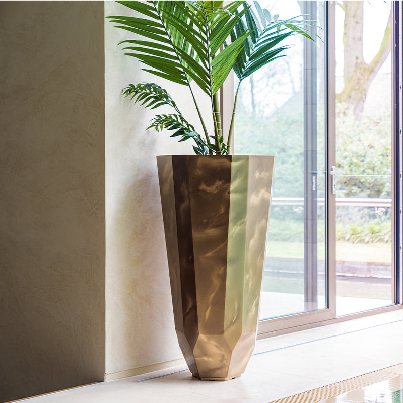 FACET ronde aluminium plantenbak ø60x120 cm