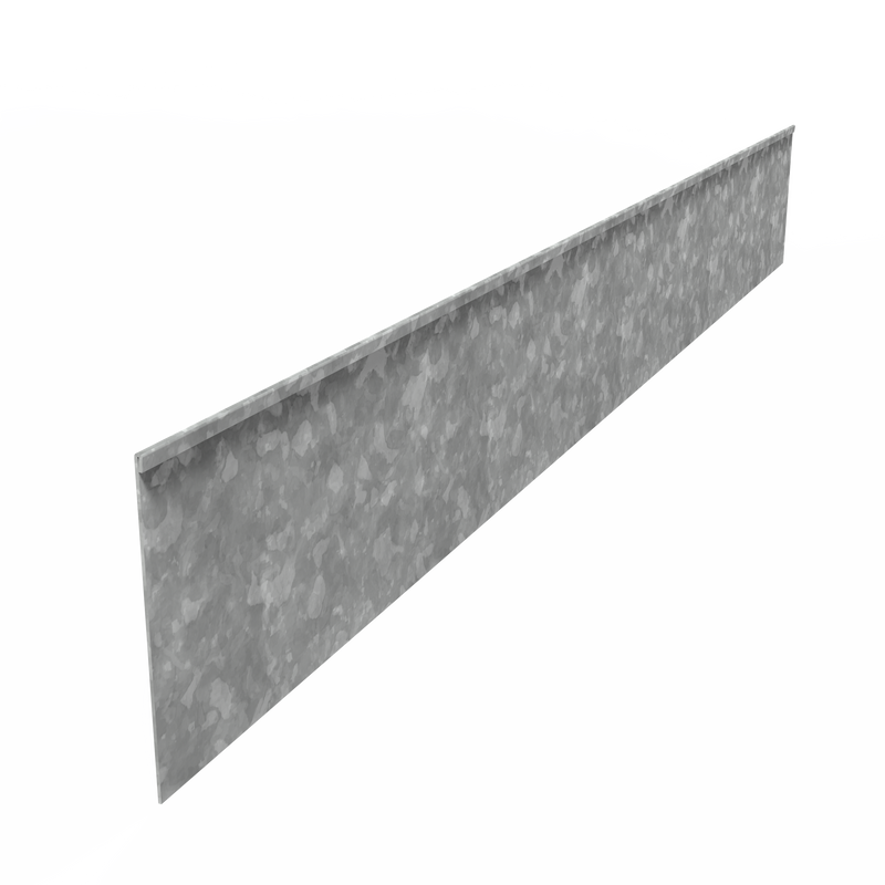 Kantenabschluss gerade | 70mm hoch | Verzinkt | 2mm