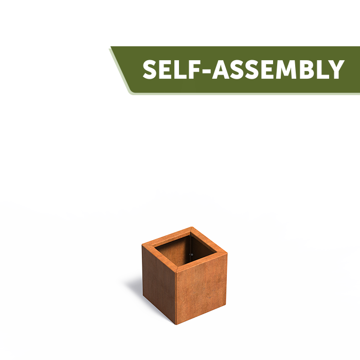 Cortenstahl Pflanzkübel Carrez CONNECT ohne Boden | 40 x 40 x 40 cm