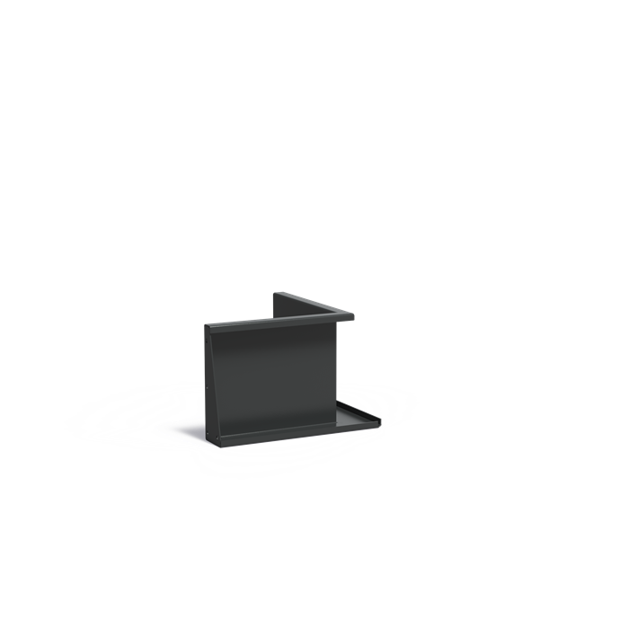 Stützwand - Innenecke | 50 x 50 x 40 cm | Aluminium