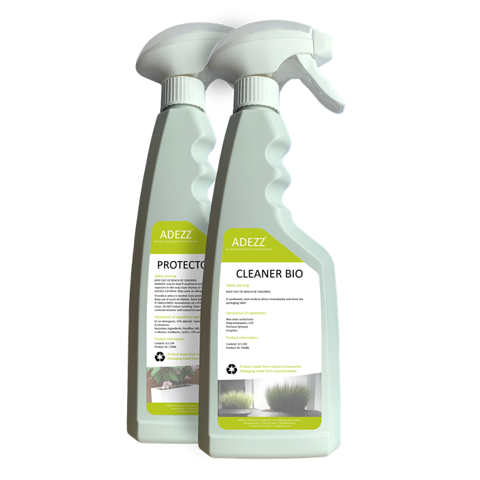 Cleaner / protector- set Bio voor aluminium & polyester