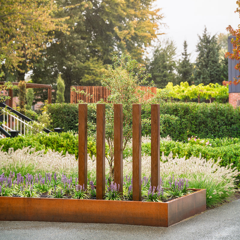 Tuinpaal 100 x 50 x 1500 mm (per stuk) - Cortenstaal