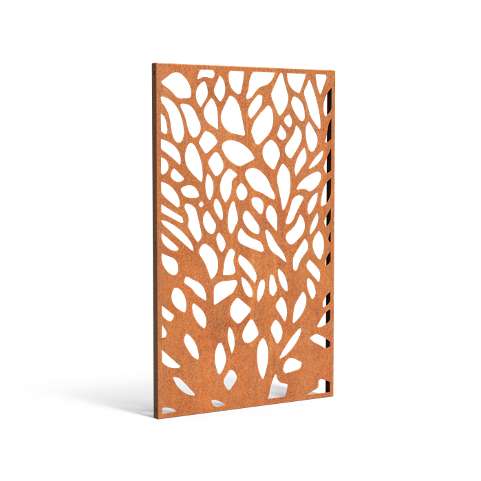 Cortenstahl Sichtschutzpaneel ABSTRACT (CPA9) | 110 x 180 cm