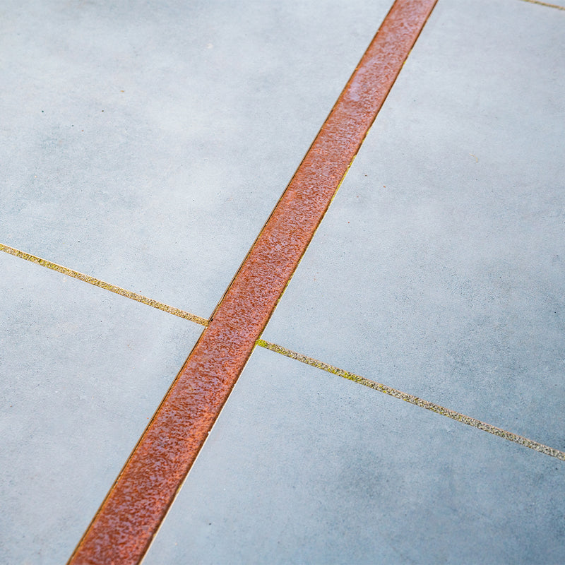 Cortenstaal overzetprofiel recht | 2300 x 2 x 50 mm