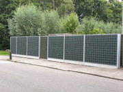 Geluidsscherm en deur Plastisol groen 
