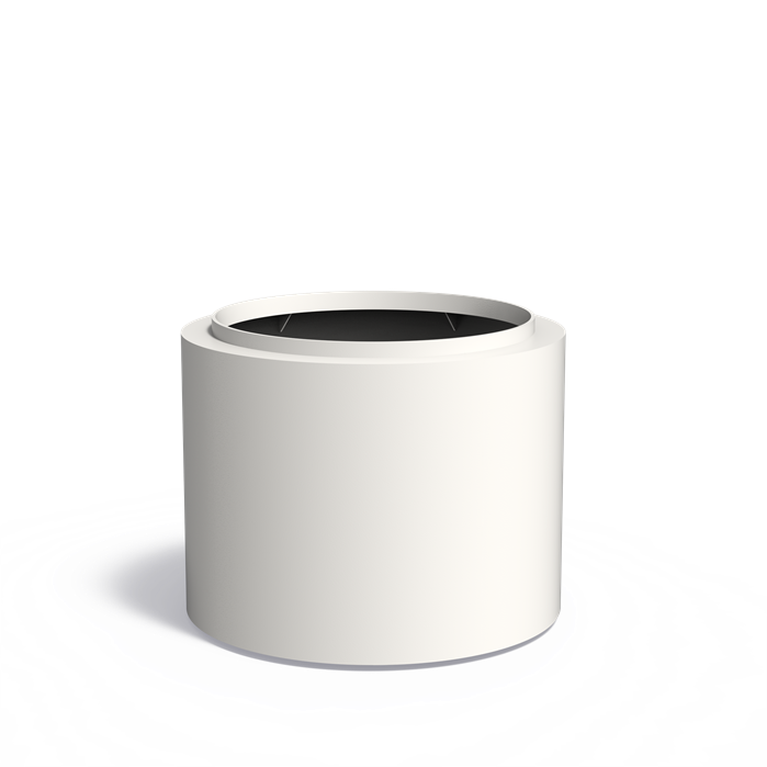 TOPIC ronde aluminium plantenbak ø100x80 cm met bodem