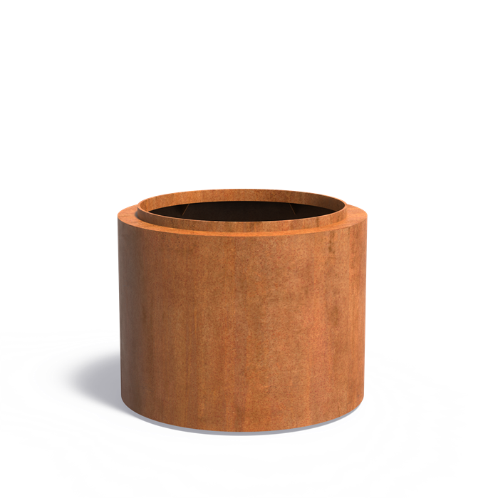 TOPIC ronde cortenstaal plantenbak 100x80