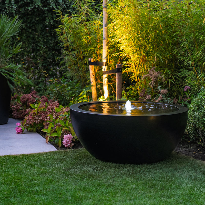 Wassertisch BAYOU aus beschichtetem Stahl inkl. LED & Pumpe ø 1200 × 531 mm