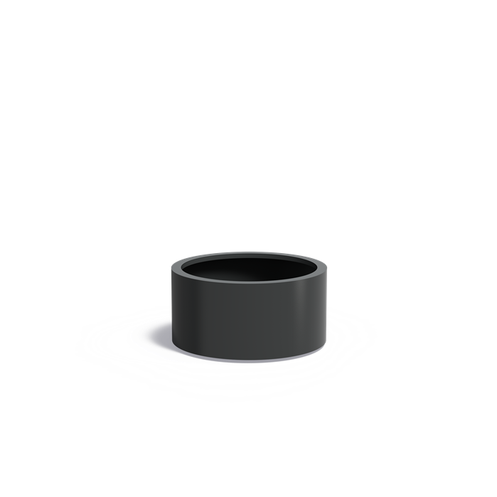 Aluminium-Pflanzgefäß CIRCUM – Mit Boden | ø 80 x 40 cm