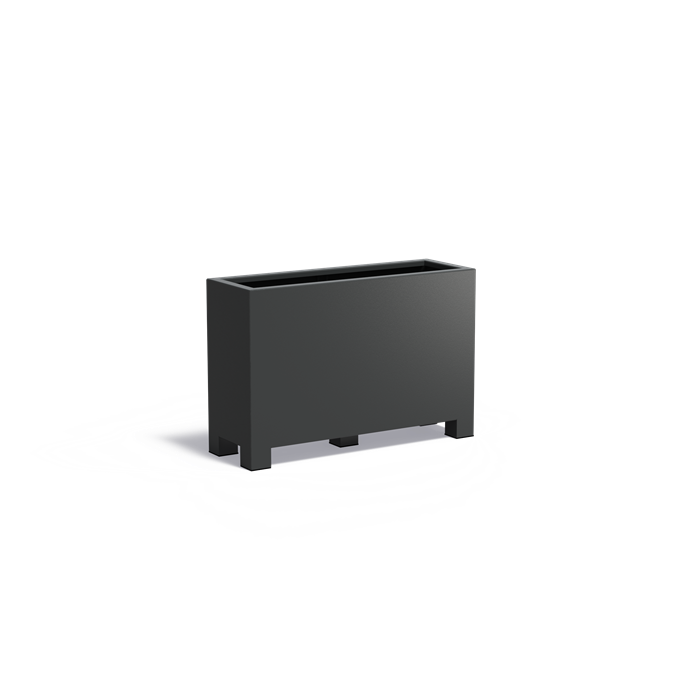 CARREZ aluminium plantenbak 120x40x80 cm met poten