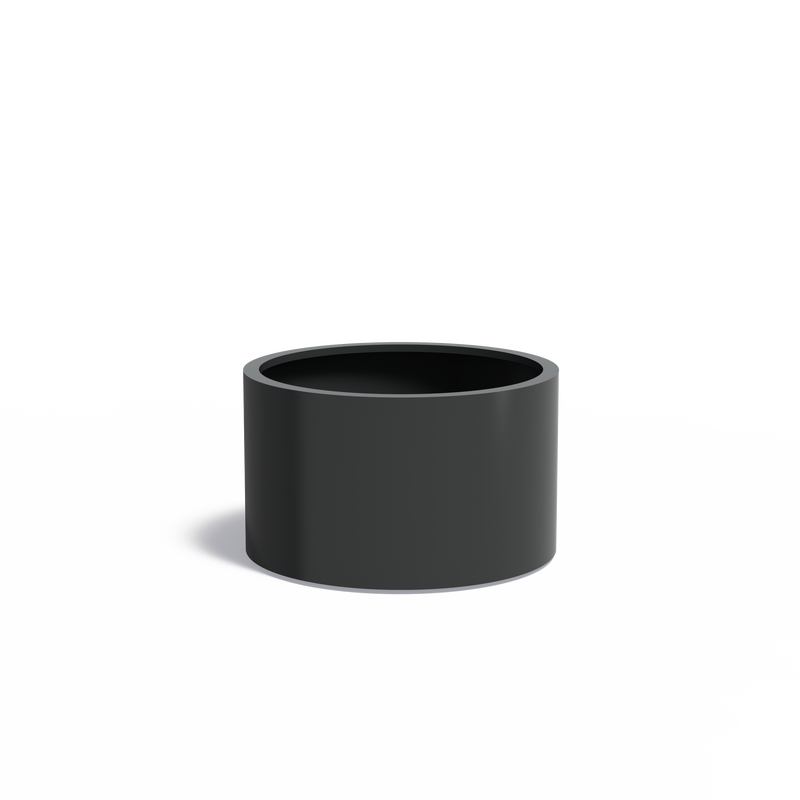 Aluminium Pflanzkübel CIRCUM mit versenkten Rollen | ø 100 x 60 cm