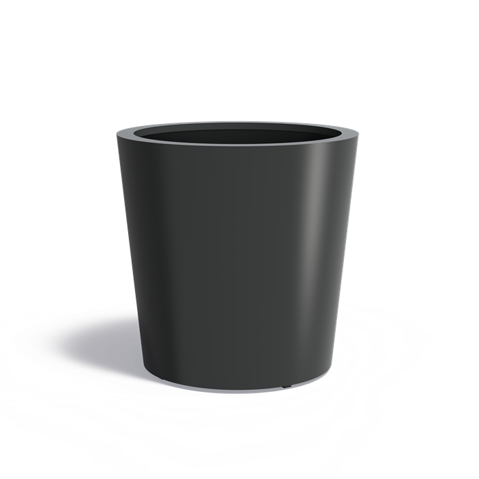 CONIC conische aluminium plantenbak ø100x100 cm met bodem