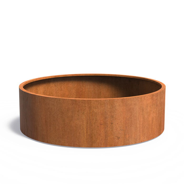 CIRCUM ronde cortenstaal plantenbak 200x60