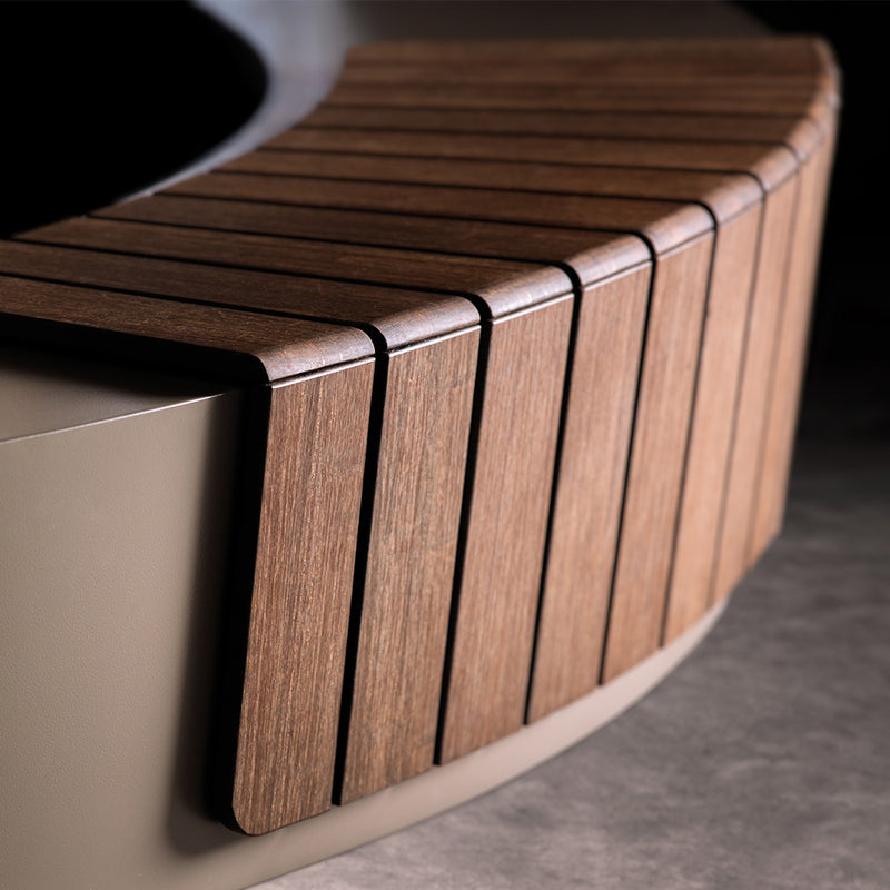 Bamboe zitting REVERT - recht | 516 x 428 x 358 mm