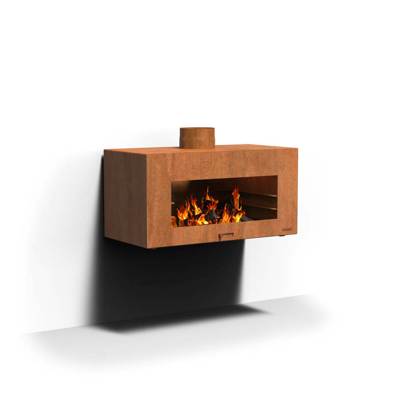 Buitenhaard ENOK 100 x 50 x 50 cm - cortenstaal