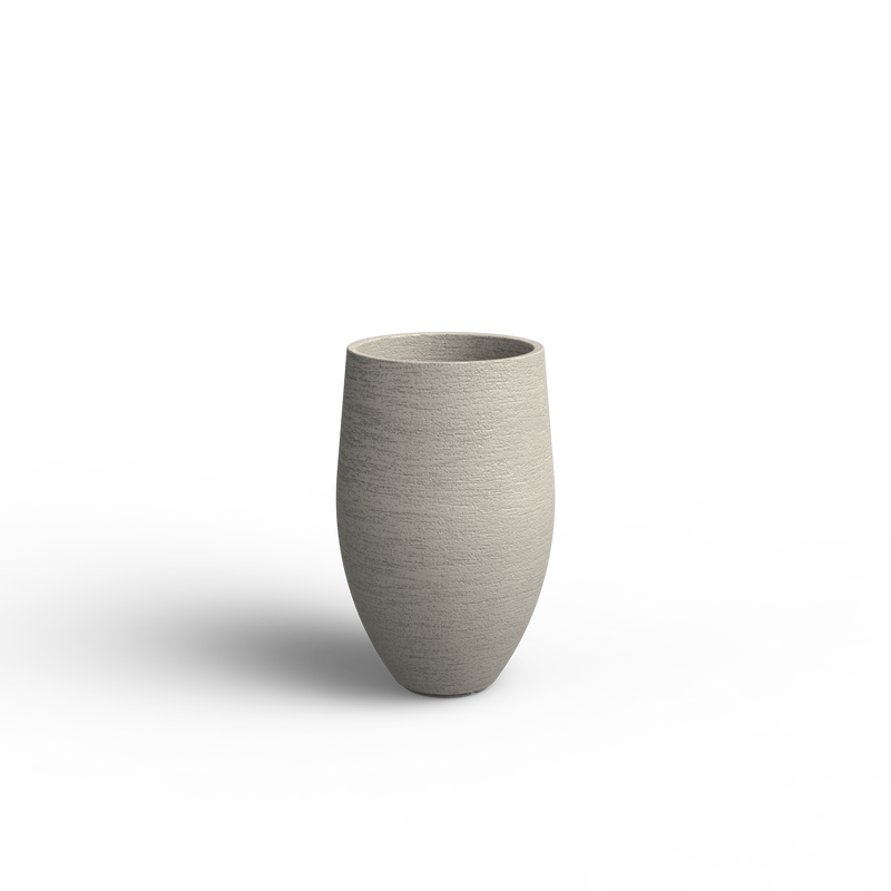 KIVO runder Stonecore-Pflanzkübel Ø50 x 80 cm mit Boden