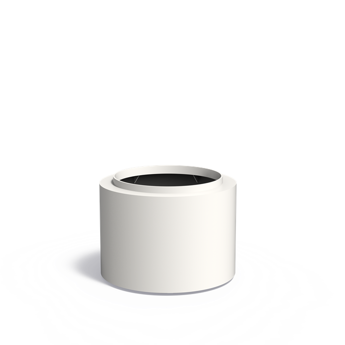 TOPIC ronde aluminium plantenbak ø80x60 cm met bodem