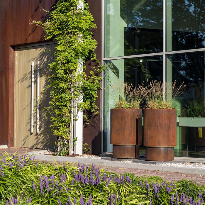 EXTEND ø 100 x 75 cm - Cortenstaal plantenbak met bodem