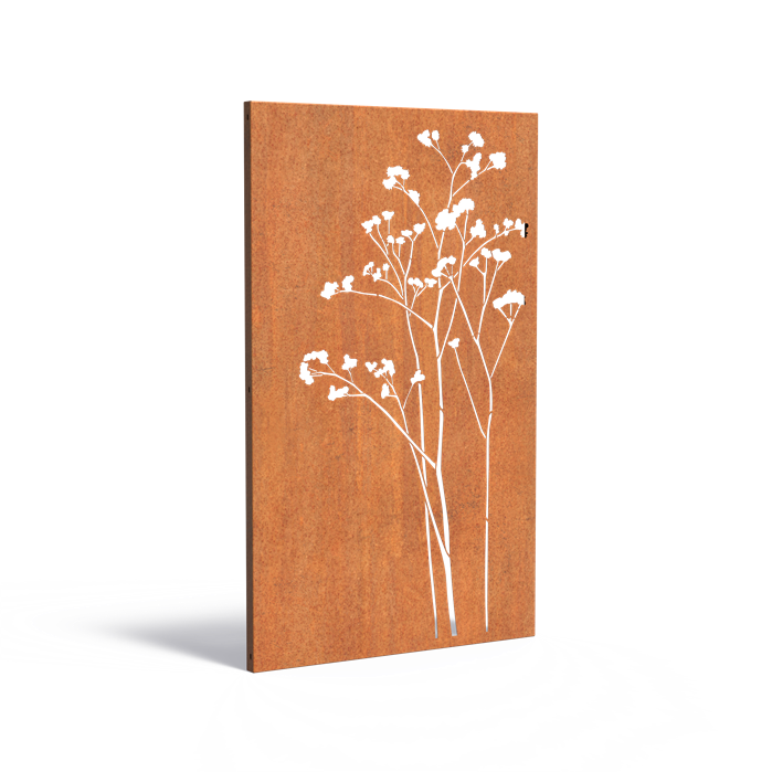 Cortenstahl Sichtschutzpaneel NATURE (CPN7) | 110 x 180 cm