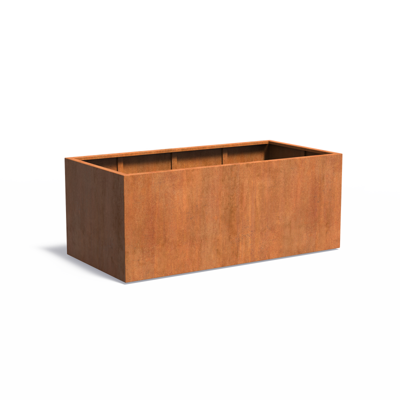 CARREZ rechthoekige cortenstaal plantenbak 200x100x80