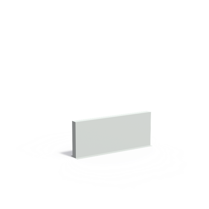 Polyester Gartenmauer | 200 x 15 x 80 cm