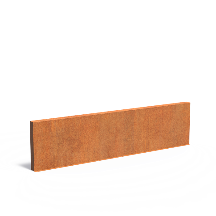 Cortenstaal tuinmuur | 400 x 15 x 100 cm