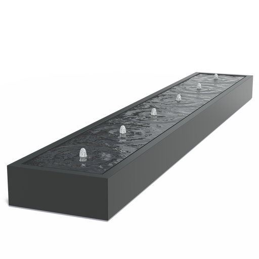 Adezz watertafel aluminium 6 fontein AB1
