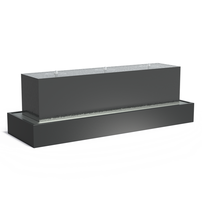 Aluminium waterblok, incl. pomp + LED | 300 x 70 x 70 cm