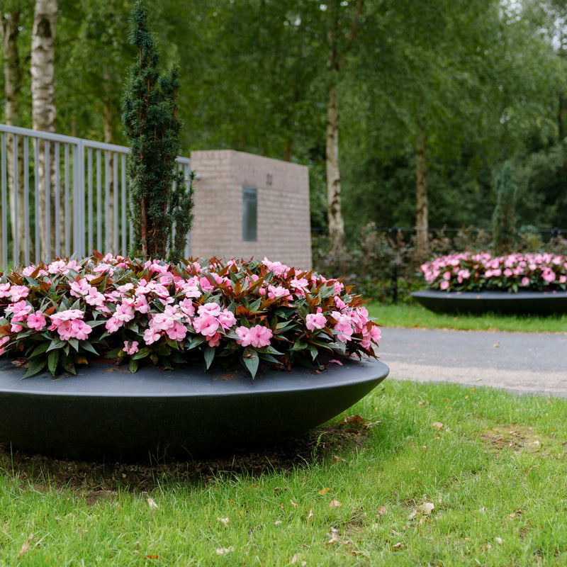 MALVA ronde polyester plantenschaal ø200x40 cm