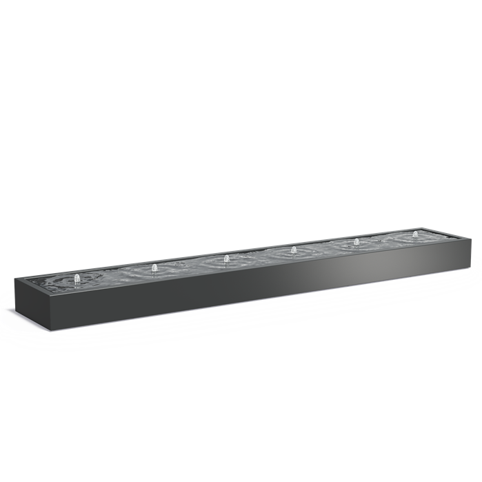 Adezz watertafel aluminium 6 fontein AB1