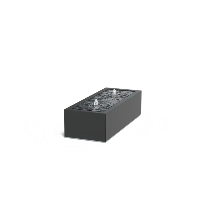 Wassertisch mit LED-Beleuchtung & Pumpe | 150 x 60 x 40 cm | Aluminium 