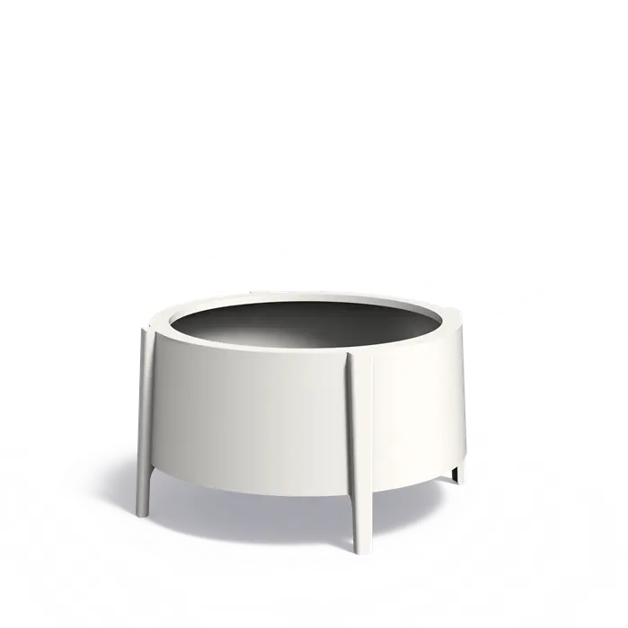 Botan aluminium planter met poten ABN1