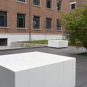 Sfeer aluminium sokkel vierkant RAL 9016 wit 