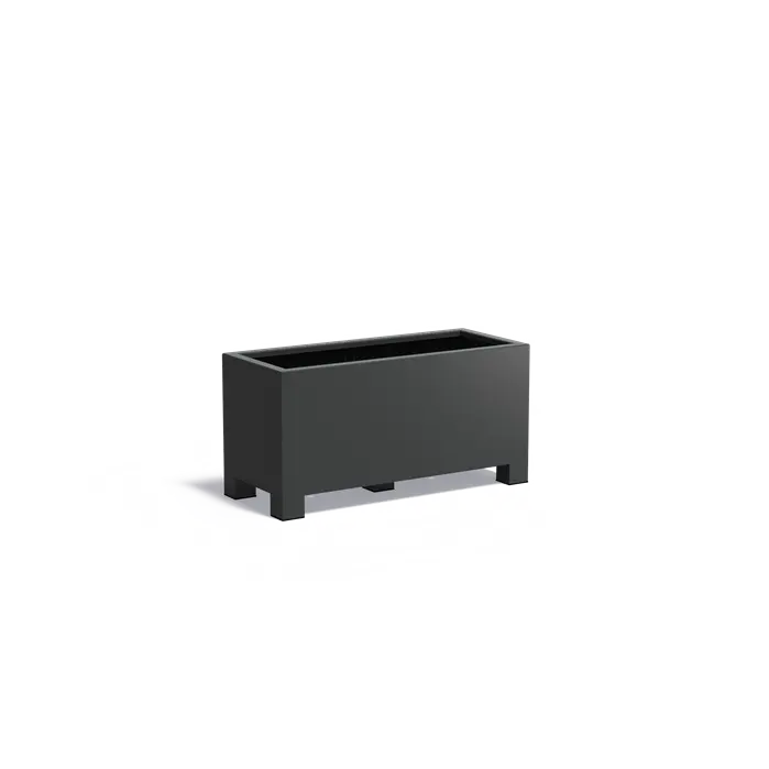 Aluminium plantenbak met poten AFP22.2