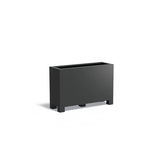 Aluminium plantenbak met poten AFP24.2