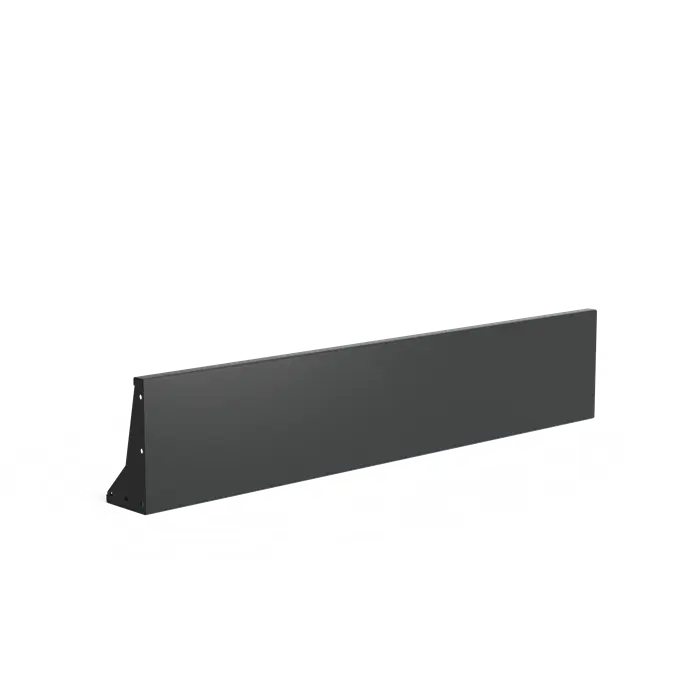 Stützwand - Gerade | 200 x 20 x 40 cm | Aluminium