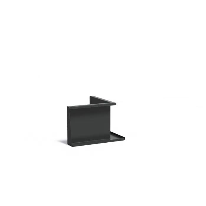 Stützwand - Innenecke | 50 x 50 x 40 cm | Aluminium