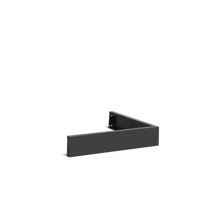 Aluminium keerwand - buitenhoek | 100 x 100 x 20