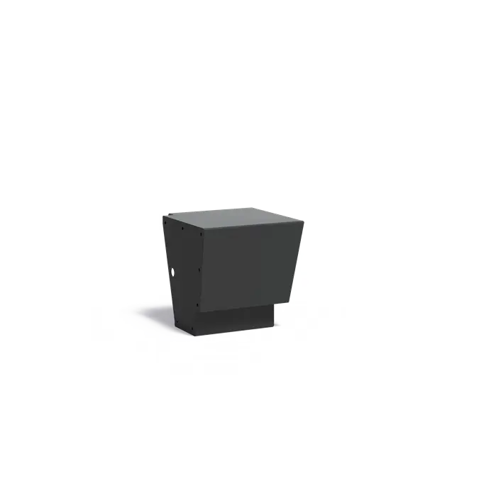 REVERT Aluminium keerwand - buitenhoek | 50 x 50 x 50 cm