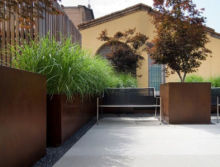 Adezz-Carrez plantenbak corten 