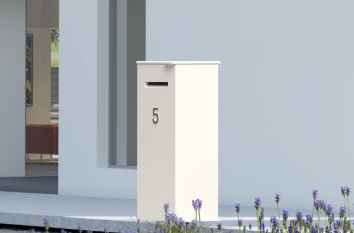 Aluminium brievenbus 
