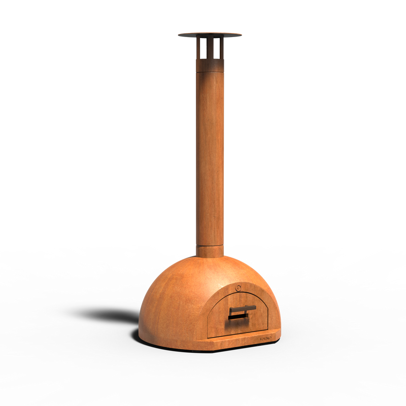 Cortenstahl Pizzaofen DOME - 80 x 75 x 168 cm