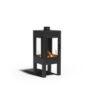 Digna buitenhaard gecoat staal zwart