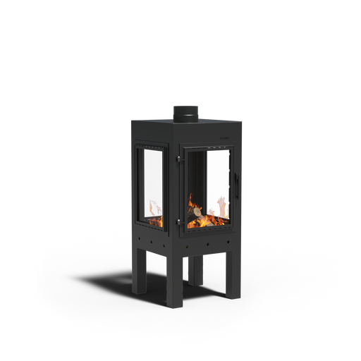 Digna buitenhaard gecoat staal zwart