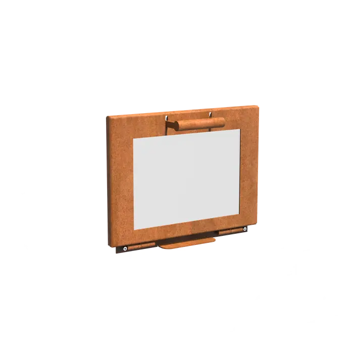 Deur cortenstaal voor Stig tuinhaard BGDS1