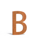cortenstaal letter B
